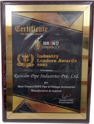 Industry Leaders Awards 2023 Certificate