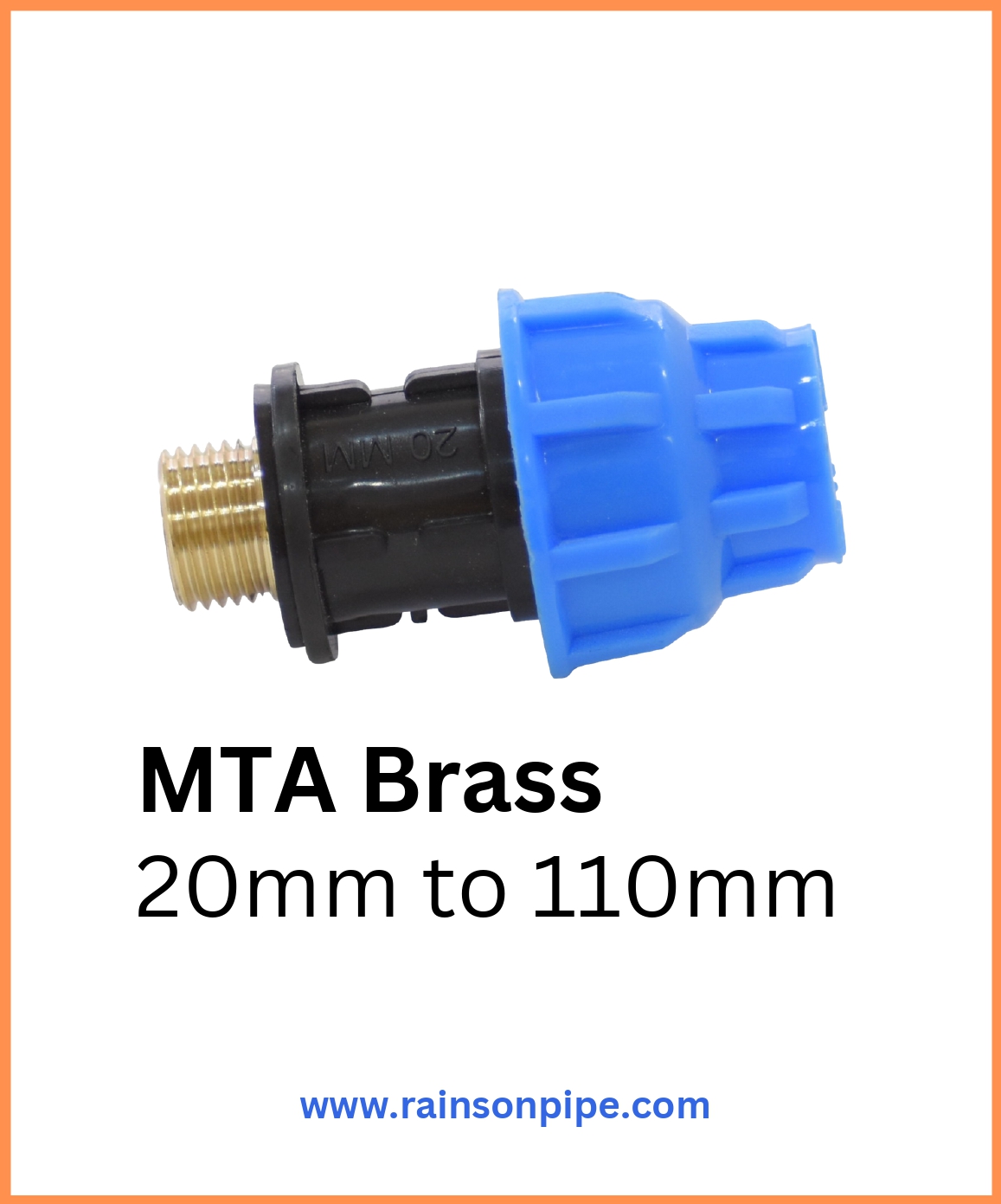 Compression MTA Brass Fitting