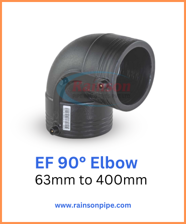High-quality electrofusion elbow from size 63mm to 400mm for HDPE Pipe