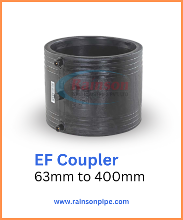 High-quality electrofusion coupler from size 63mm to 400mm