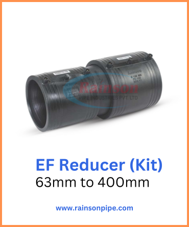 Electrofusion reducer from sizes 63mm to 400mm for efficient installations