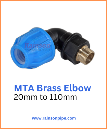Compression Fitting MTA Brass Elbow